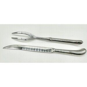 Towle 2 pc Stainless Steel Carving Set, Carving Knife and Fork Cutlery